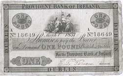 Provident Bank of Ireland One Pound 1837