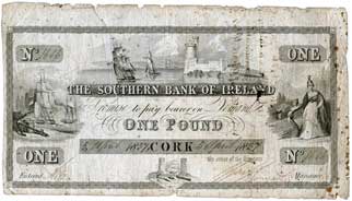 Southern Bank of Ireland One Pound 1837