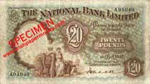 National Bank 20 Pounds 1937