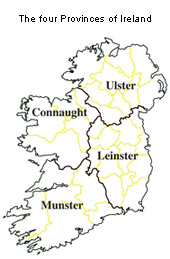The four Provinces of Ireland