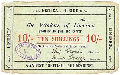 Limerick Soviet 10 Shillings