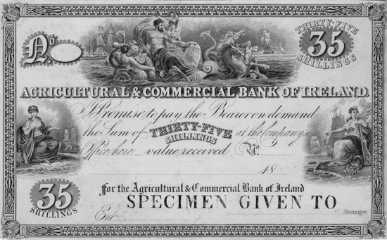 Agricultural and Commercial Bank of Ireland 35 Shillings