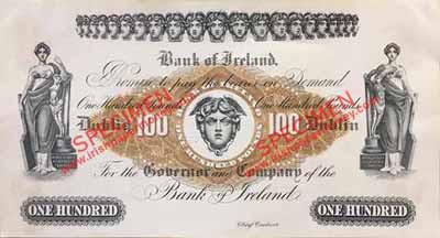 Bank of Ireland one hundred pounds 1922