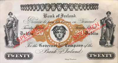Bank of Ireland twenty pounds 1922