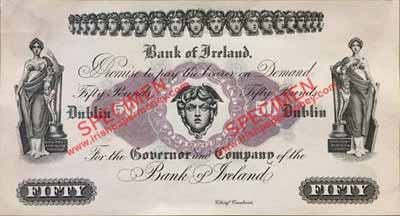 Bank of Ireland fifty pounds 1922