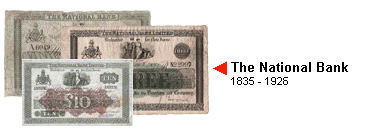 National Bank Old Irish Banknotes 1835-1926 Joint stock banks