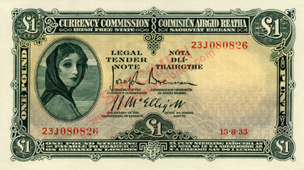 1933 Irish Free State One Pound