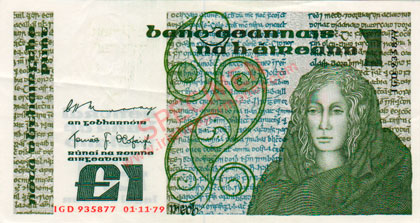 Central Bank of Ireland One Pound 1978. Murray, Ó Cofaigh