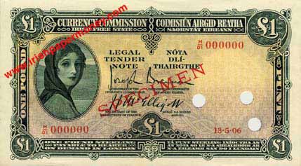 Lady Lavery 10 shillings 1928