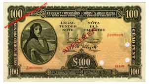 Currency Commission Ireland 100 Pounds