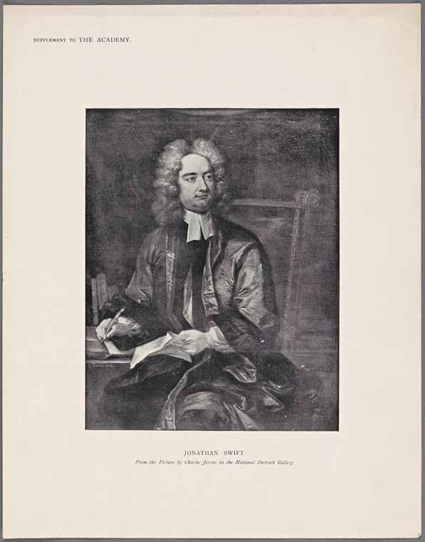 print ca1910 of the original protrait of Jonathan Swift