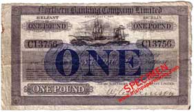 Northern Banking Company One Pound 1918