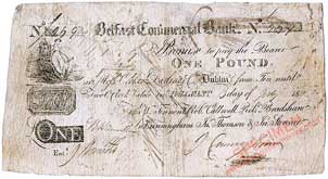 Belfast Commercial Bank William Tennant One Pound 1811