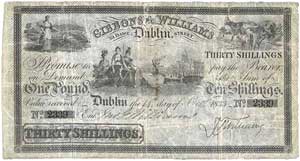 Gibbons & Williams 30 Shillings 1833