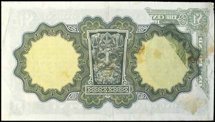 Central Bank of Ireland One Pound reverse with partial offset transfer error