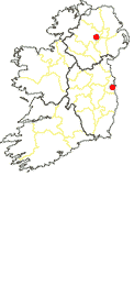 Dungannon Co Tyrone, Ireland map