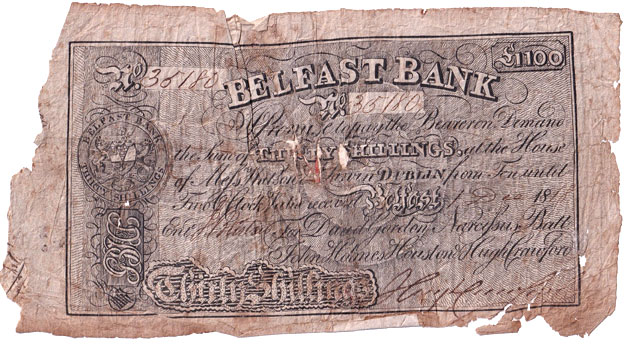 30 Shillings dated 1 Dec 1818