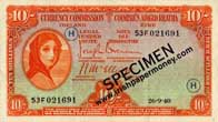 Currency Commission Ireland 10 Shillings 1940 ETO Code