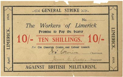 Limerick Soviet 10 Shilling Note