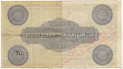belfast bank 1 pound 1891