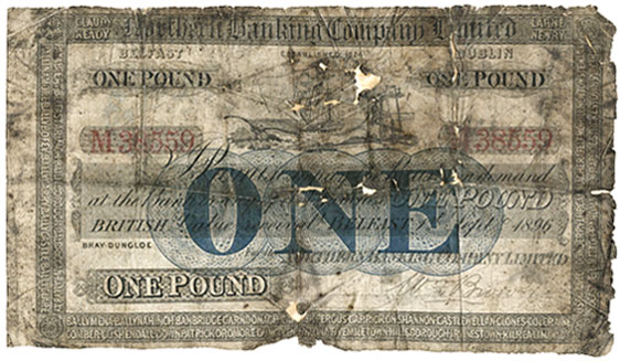 Ireland Northern Bank One Pound 1895