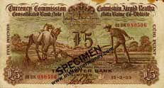Plowman 5 Pound note